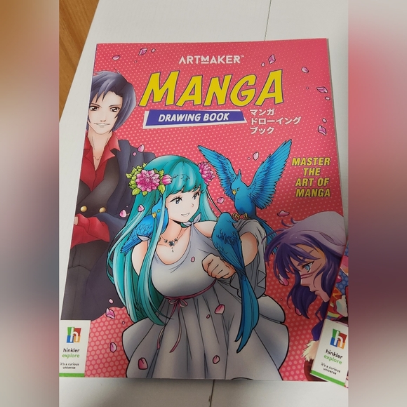 NWOT Manga 2 Book Set Coloring & Drawing Set - Picture 2 of 9